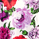 Lace Plunge Slip, White Rose Floral001, swatch