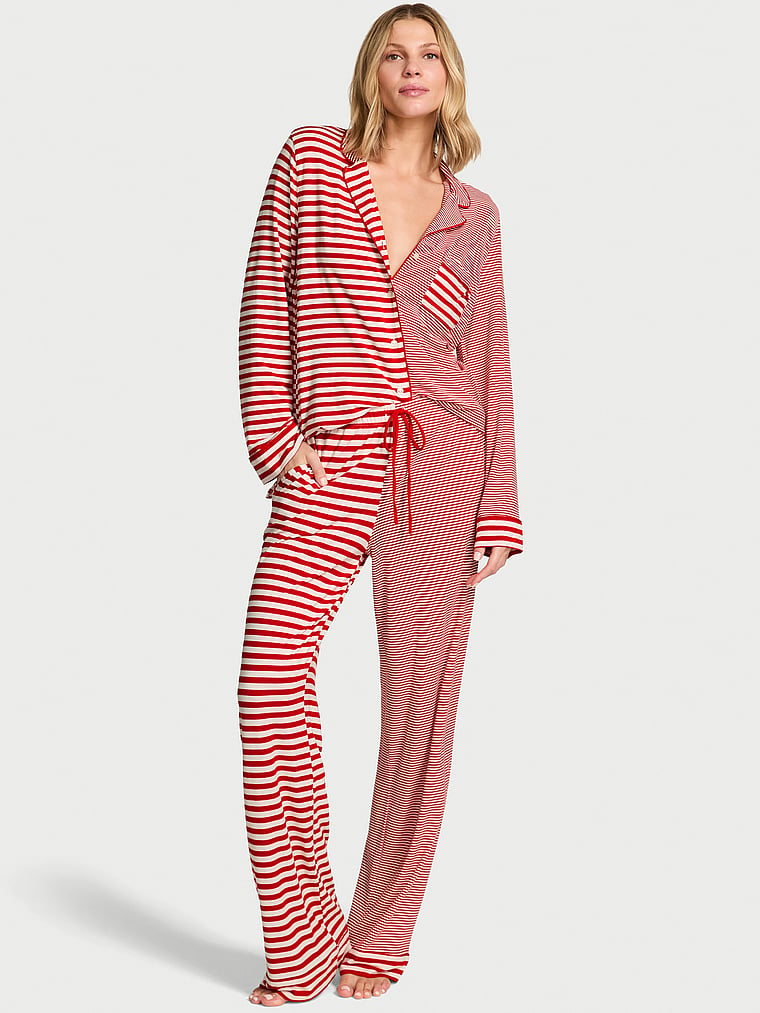 Modal Soft Long Pajama Set image number null